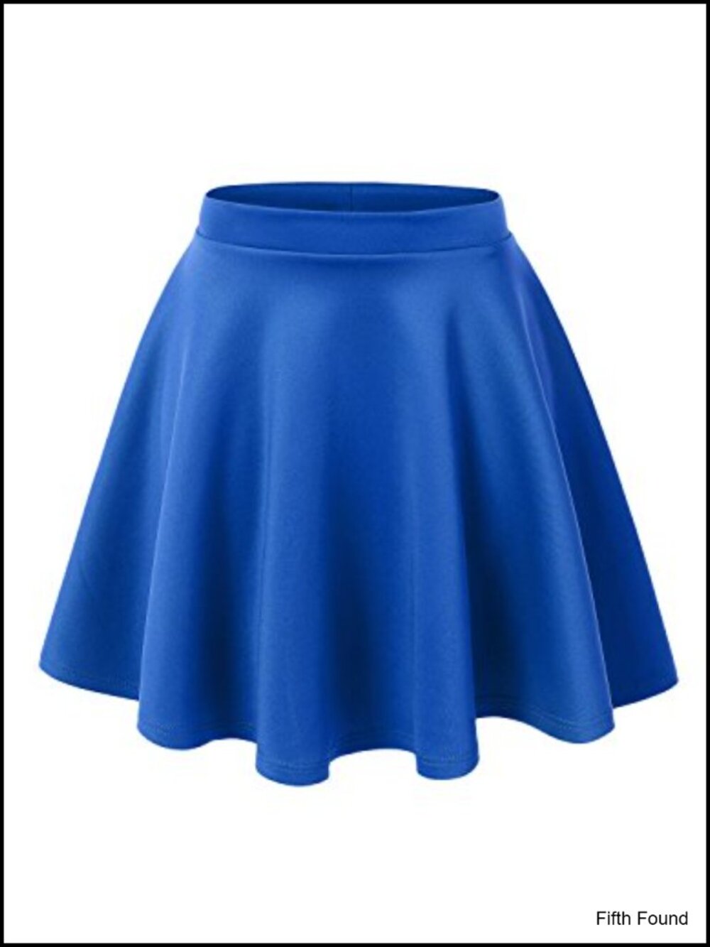 Women's Stretchy Flared A-Line Skater Mini Skirt Elastic Waist Casual